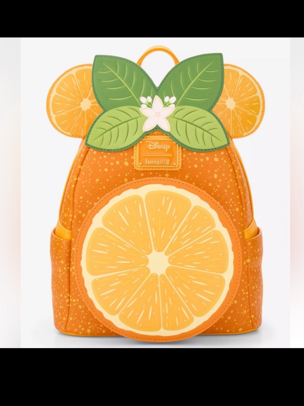 Loungefly Disney Minnie Mouse Orange Ears Orange Scented Mini Backpack & Coin - Picture 2 of 14
